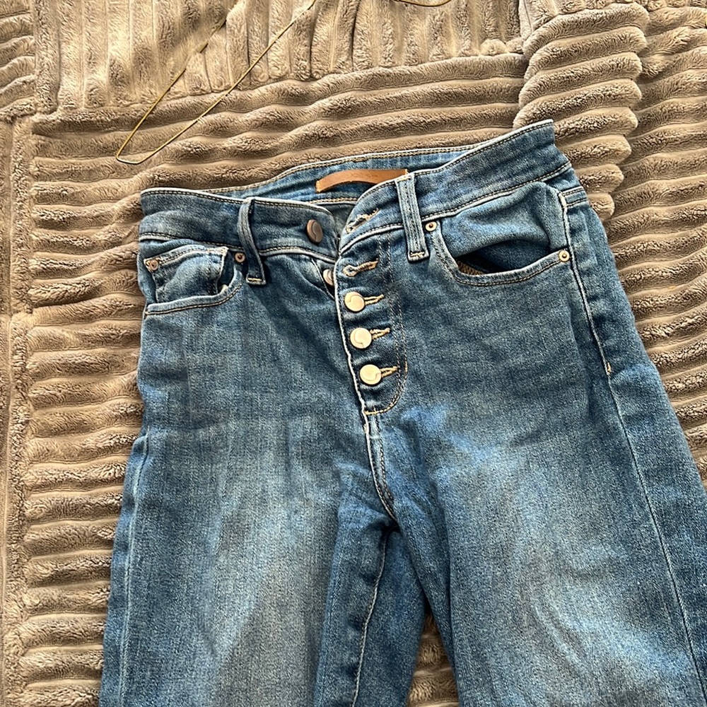 Joes high waisted button jeans